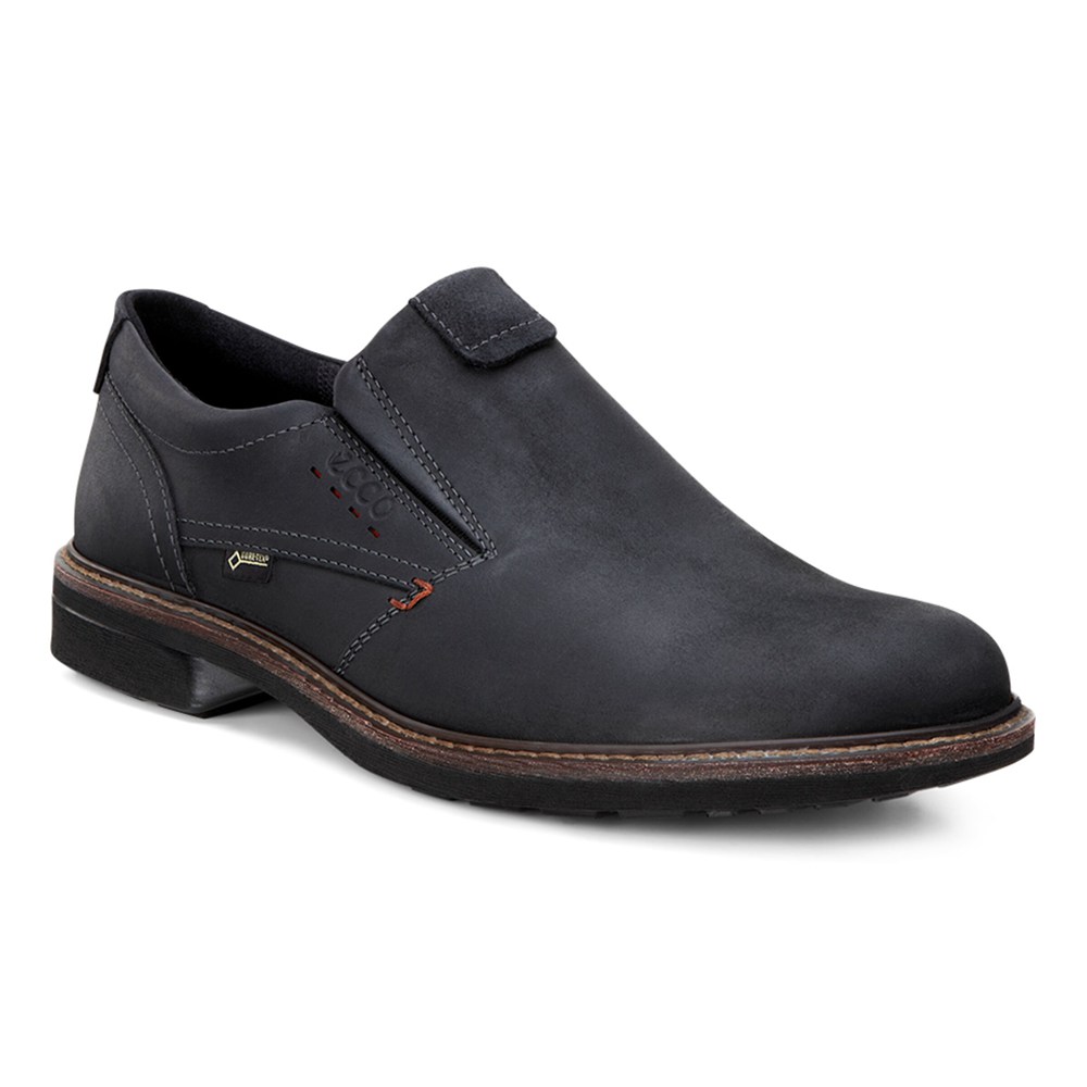 ECCO Mens Slip On Black - Turn Shoes - ANU-025196